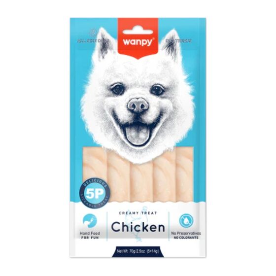 WANPY CREAMY LICKABLE TREATS CHICKEN for DOG 70gr/12 (PIWP-048)