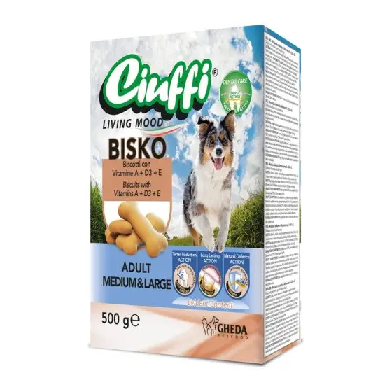 GHEDA Лакомство для собак Ciuffi Bisko 500 г