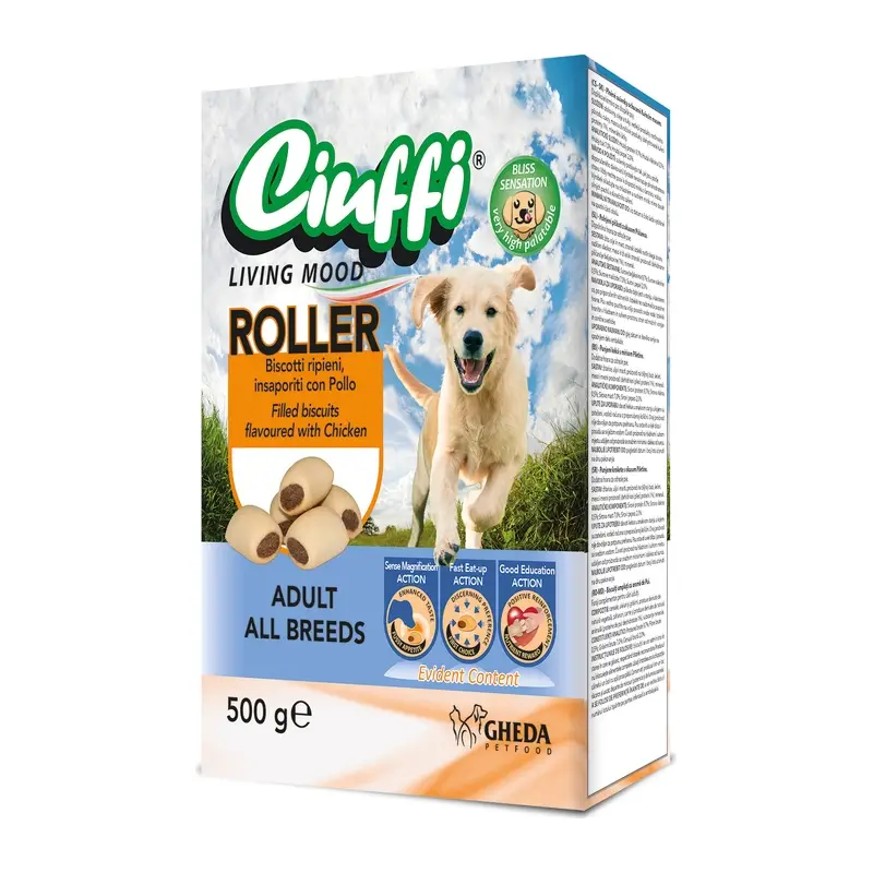 GHEDA Лакомство для собак Ciuffi Roller 500 г