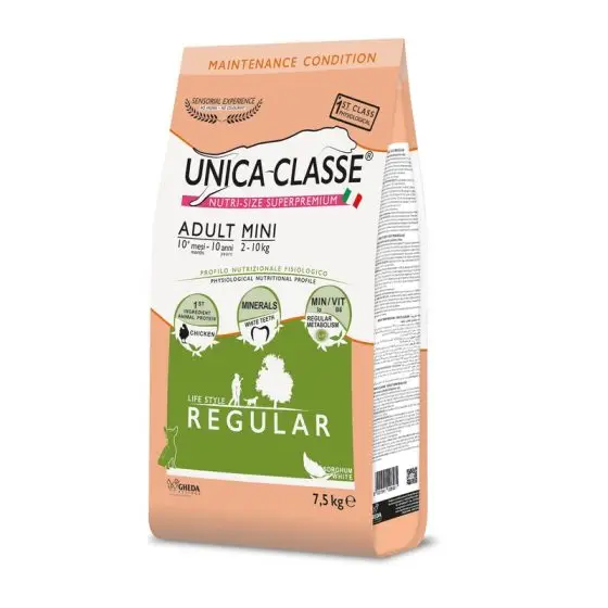 GHEDA сухой корм для собак Unica Classe Adult Mini Regular  7,5 kg