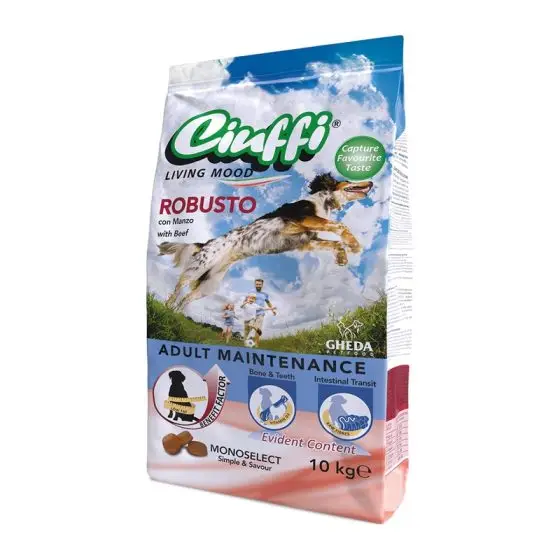 GHEDA сухой корм для собак  CIUFFI ROBUSTO (говядина)  10КГ