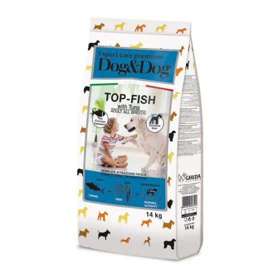 GHEDA  сухой корм для собак Dog&Dog Expert Care Premium TOP FISH 14kg