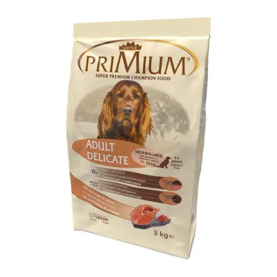 GHEDA сухой корм для собак Primium Adulto Delicato SALMON 3kg
