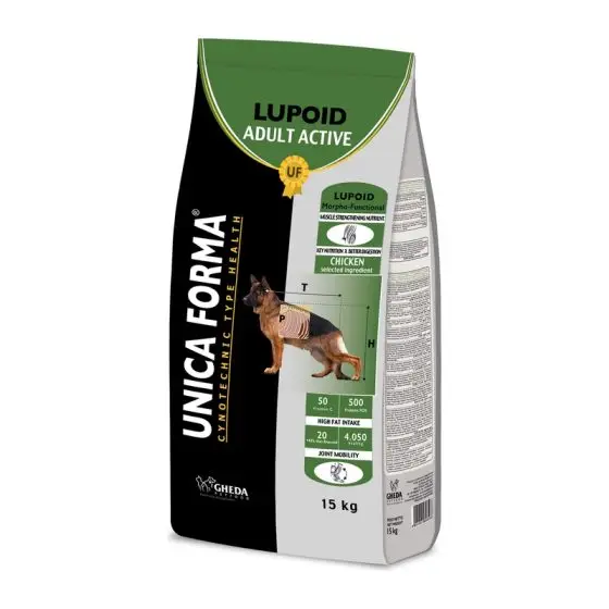 GHEDA сухой корм для собак Unica Forma LUPOID Adult Active 15kg