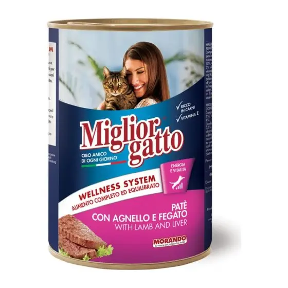 MORANDO консерва паштет Professional Gatto PATE Agnello Fegato 400g