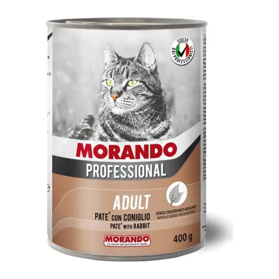 MORANDO консерва паштет Professional Gatto PATEConiglio 400g