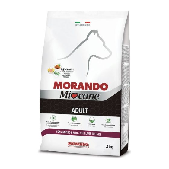 MORANDO Сухой корм для собак MioCane Lamb&Rice (ягненок с рисом) 3kg