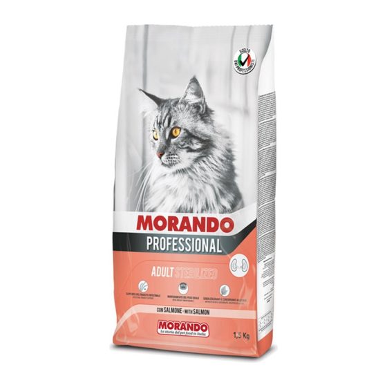MORANDO сухой корм для кошек Miglior Gatto Sterilizzat SALMONE 1,5kg