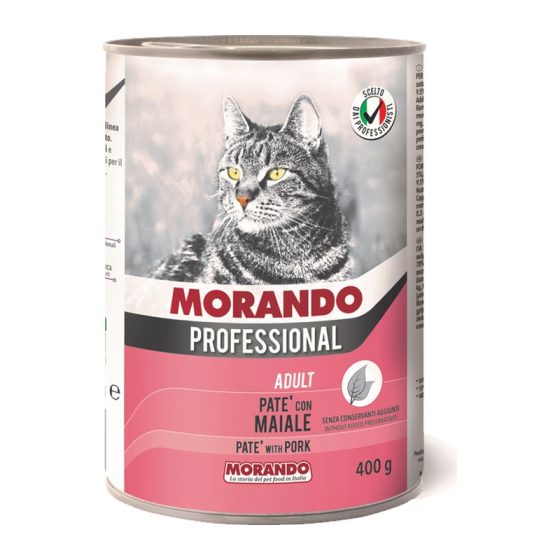 MORANDO консерва паштет Professional Gatto PATE Pork  400g