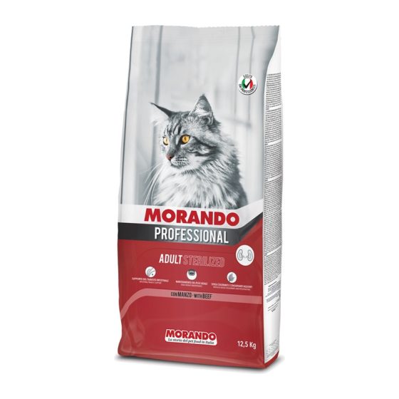 MORANDO сухой корм для кошек Miglior Gatto Adult Sterilized Manzo 12,5kg