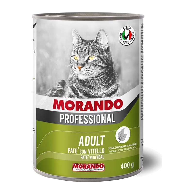 MORANDO консерва паштет Professional Gatto PATE Vitello 400g