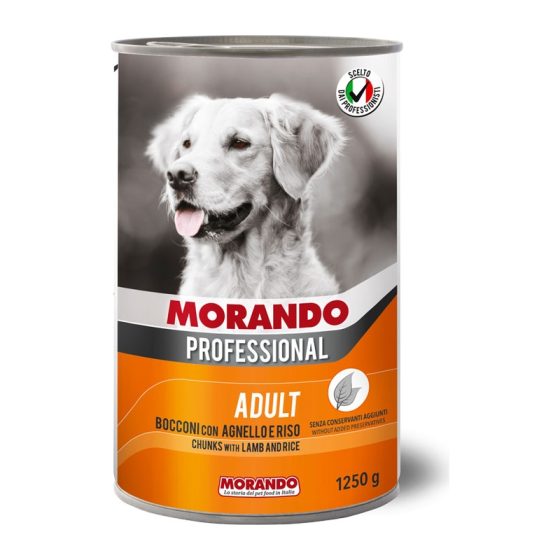 MORANDO  Влажный корм для собак  Bocconcini Morando Cane  Agnello Riso 1250g
