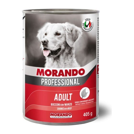 MORANDO  консерва для собак Bocconcini Morando Cane Manzo 0,405g