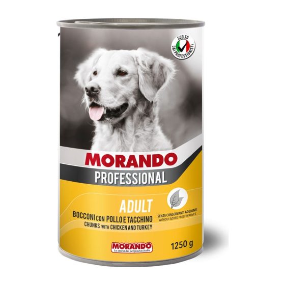 MORANDO  Влажный корм для собак Bocconcini Morando Cane  Pollo Tacchino 1250g