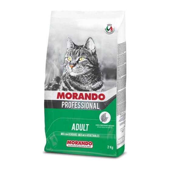 MORANDO сухой корм для кошек Morando Professional Gatto Adult MIX E VERDURE 2kg