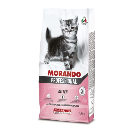 MORANDO сухой корм для кошек Miglior Gatto Kitten Con POL/ SALMONE 1,5kg
